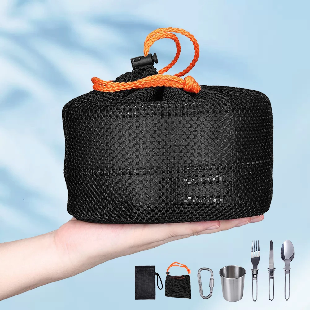 キャンプ調理器具キット ケトル ポット パン クックセット  - Camping Cooking Pots And Pans Set のレビューと価格