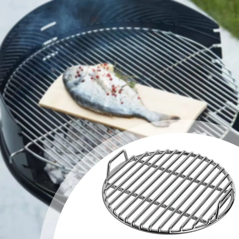 バーベキューラック、グリル格子交換用、丸型40cm鋳鉄グリル - Camping Cooking Grate のレビューと価格