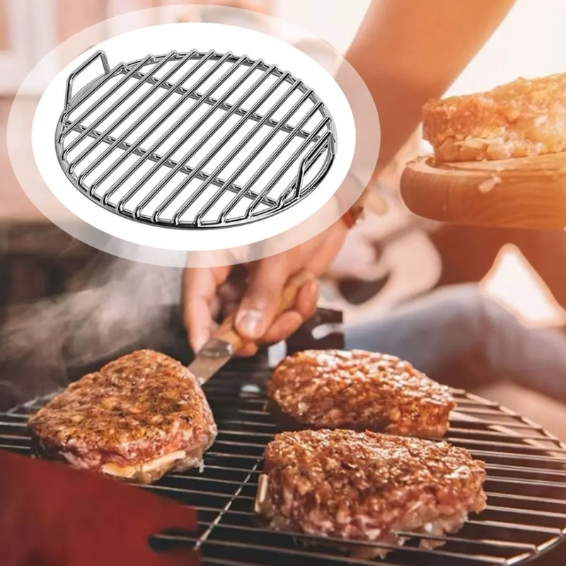 バーベキューラック、グリル格子交換用、丸型40cm鋳鉄グリル - Camping Cooking Grate のレビューと価格