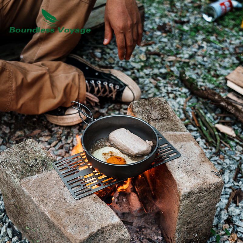 チタン製チャコールバーベキュープレート,頑丈,台所用品,バー - Camping Cooking Griddle のレビューと価格