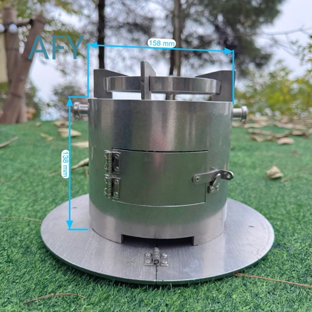 ポータブル木製ガス化ストーブ キャンプ用 アウトドアクッキン - Camping Cooking Hot Plate のレビューと価格