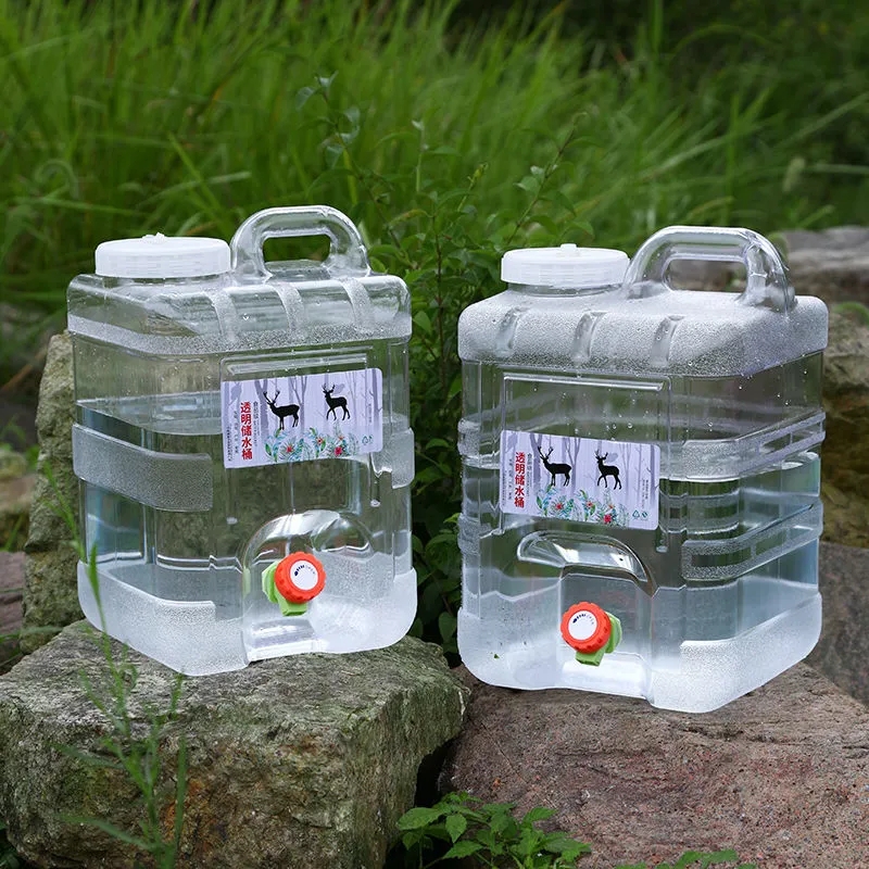 屋外水バケツ飲料バケツ駆動水タンク貯蔵水容器蛇口付きキャンプ - Camping Cooking And Drinking のレビューと価格
