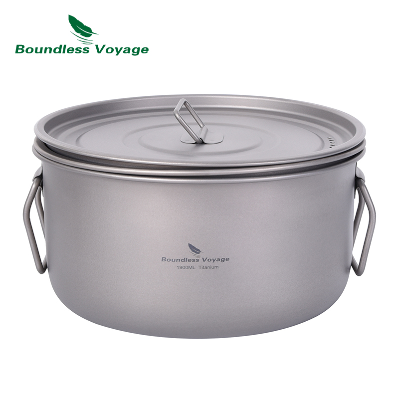 無限の航海-多機能調理鍋、チタン蒸し器、スープ鍋、蓋付きフラ - Camping Cooking Pots And Pans Set のレビューと価格